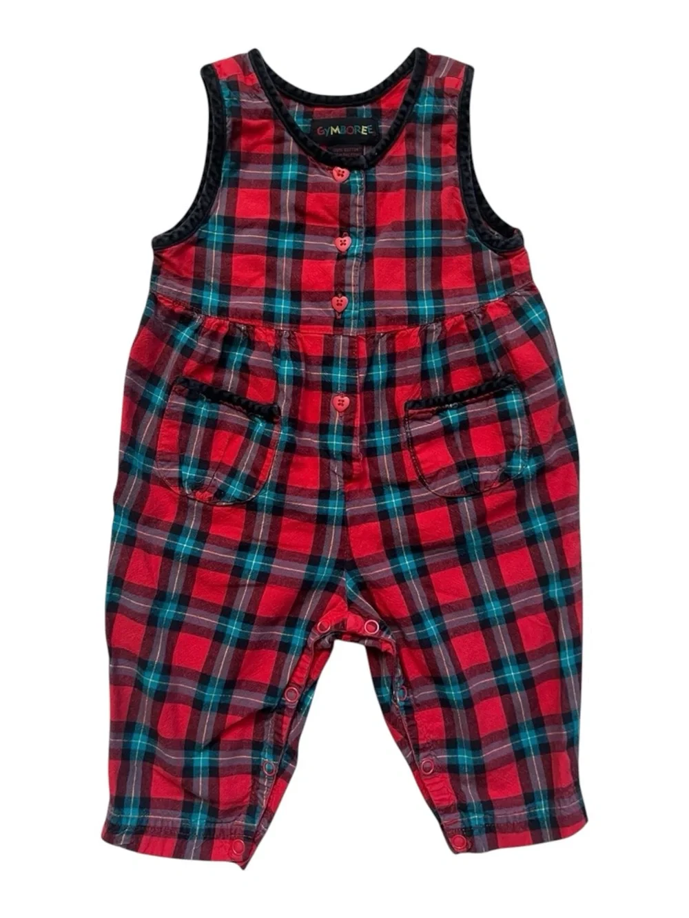 Vintage 90s Baby Girl Holiday Romper